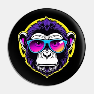 Cool Neon Monkey Pin