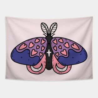 genderfluid moth Tapestry