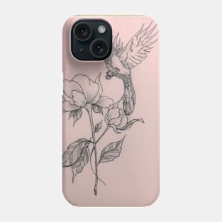 Bird and flower Phone Case