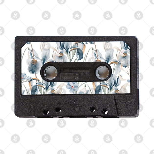 Magnetic Cassette Delicate flowers by CocoFlower