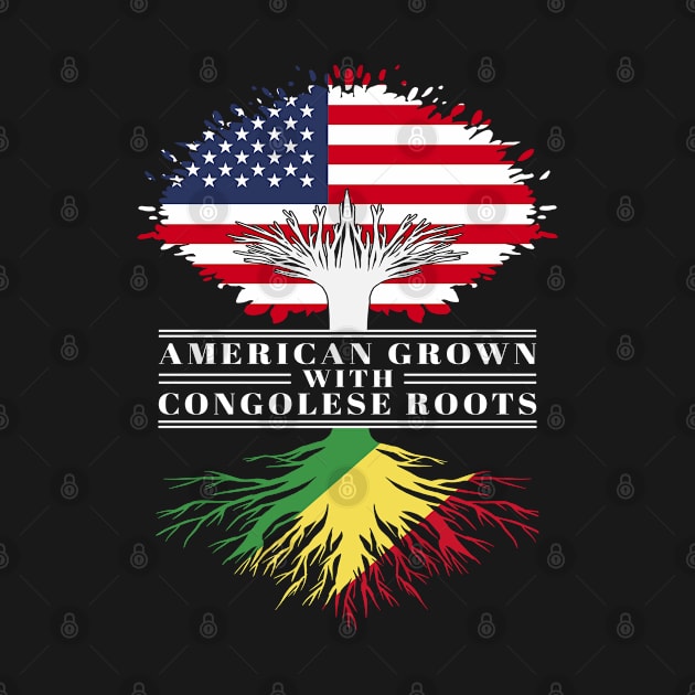 American Grown With Congolese Roots Us Republic of the Congo Flag Tree by BramCrye