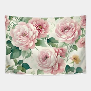 Beautiful Pink watercolor Floral Pattern Tapestry