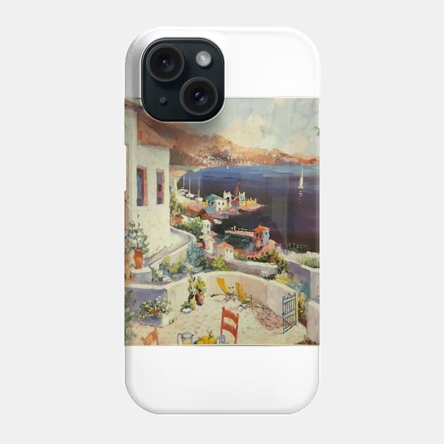 Lake oil painting Phone Case by nghoangquang