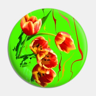 Red-and-yellow tulips Pin