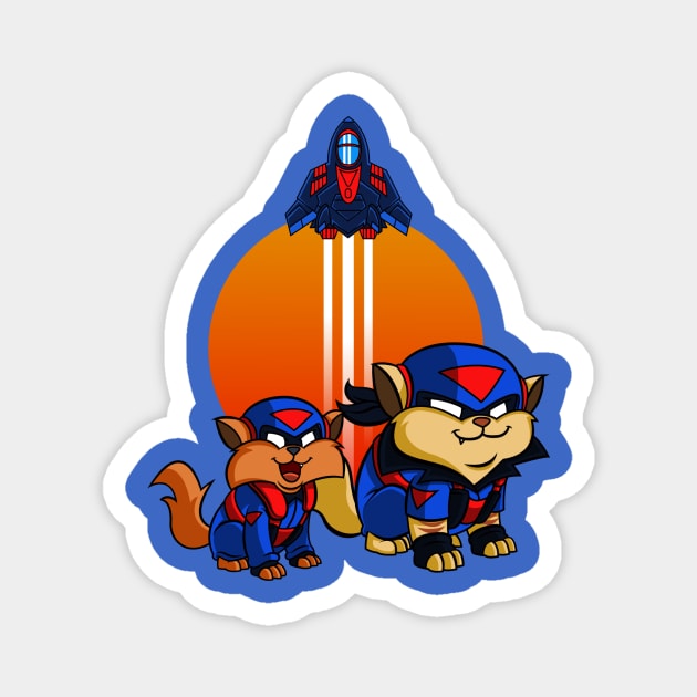 swat kats babies Magnet by mauchofett