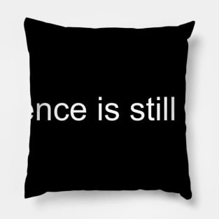 Science is still real - white lettering Pillow