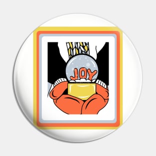 Joy Snow Globe Pin