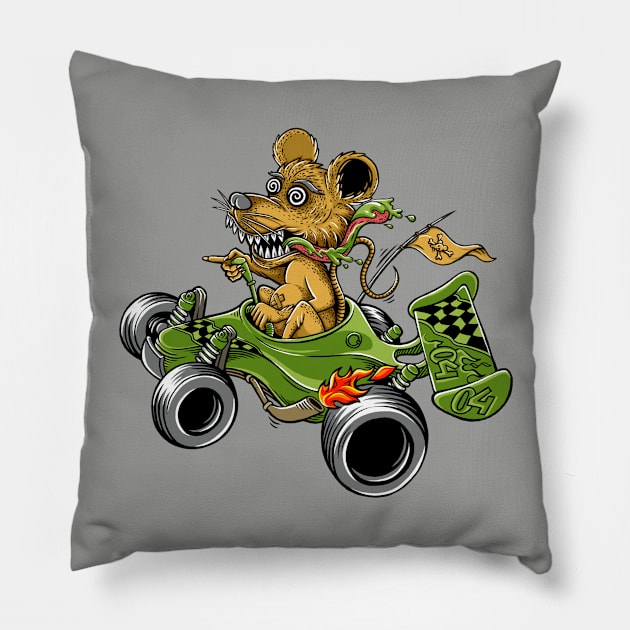 BUGGY MONSTER Pillow by DMD Art Studio