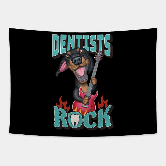 Dentists Rock Tapestry by Danny Gordon Art