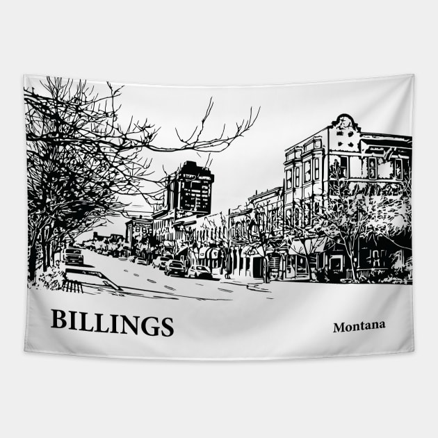 Billings - Montana Tapestry by Lakeric