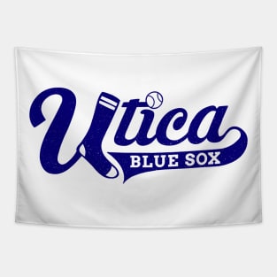 Vintage Utica Blue Sox Baseball 1944 Tapestry