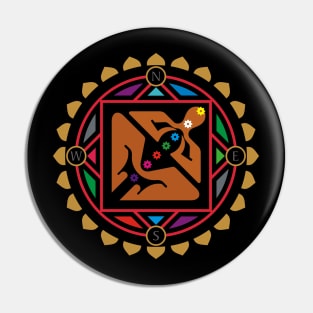 Vastu Shastra Vastu Purush Yantra Indian Art Mandala Design Pin