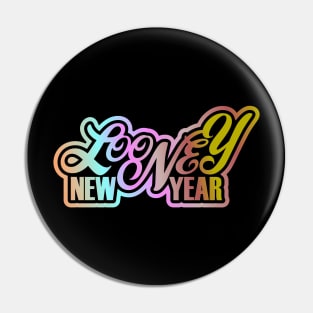 Looney New Year Pin