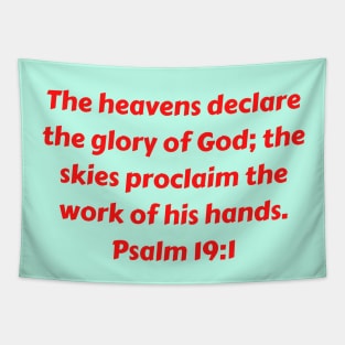 Bible Verse Psalm 19:1 Tapestry