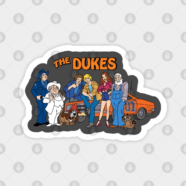 The Dukes Of Hazzard Cartoon Magnet by Chewbaccadoll