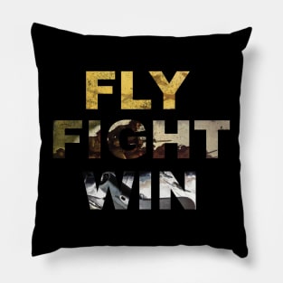 Fly Fight Win - Vintage Air Force Pillow