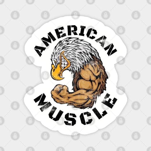 AMERICAN MUSCLE Magnet by MuscleTeez