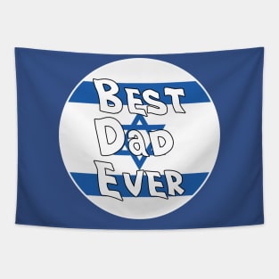 Best Dad Ever Israel Flag Tapestry