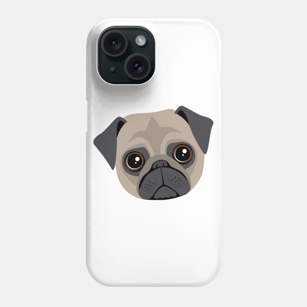 Pug Phone Case by NV