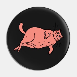 Fat Cat- Orange Boy Pin