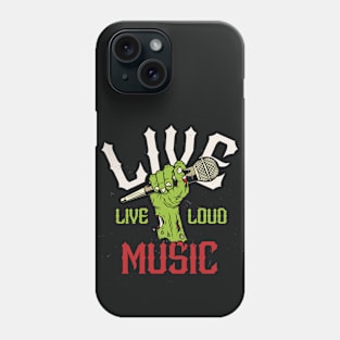 Live Music Zombie Hand // Support Live Music // Music Lover Phone Case