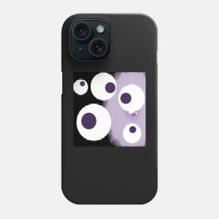 Black, white and purple Phone Case