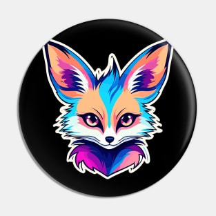 Fennec Fox Illustration Pin