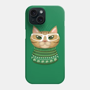 Christmas Cat Lady Phone Case