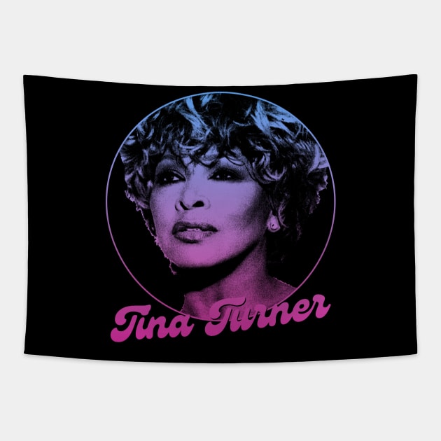 Tina Turner // Retro Fan Art Design Tapestry by SYNDICATE WORLD