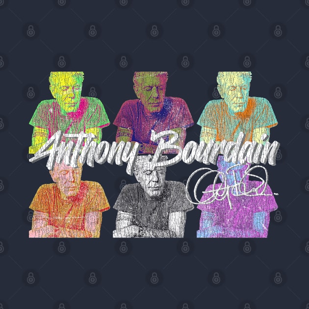 Anthony Bourdain Popart Vintage Look by Bingung Mikir Nama Design