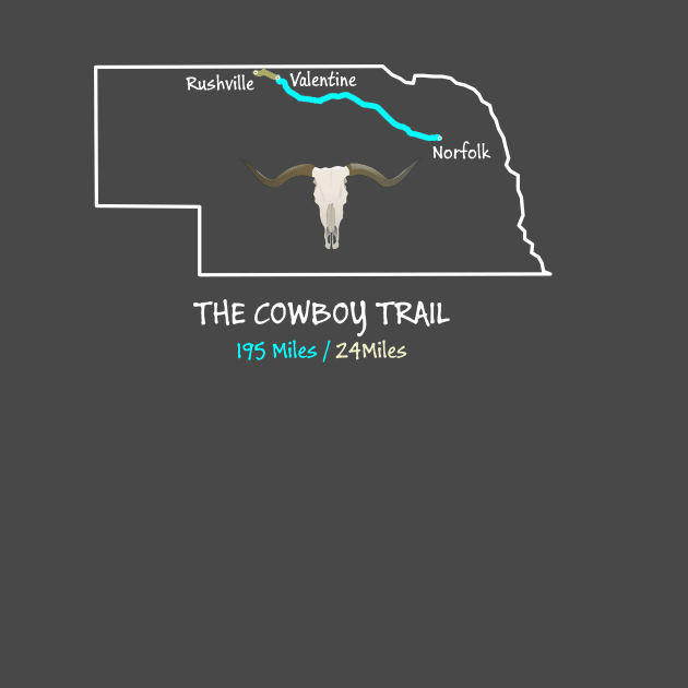 The Cowboy Trail Route Map by numpdog