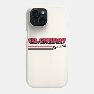 County Galway / Retro Style Irish County Design Phone Case