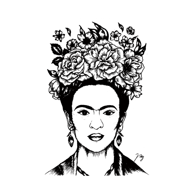 Floral Frida by Akbaly