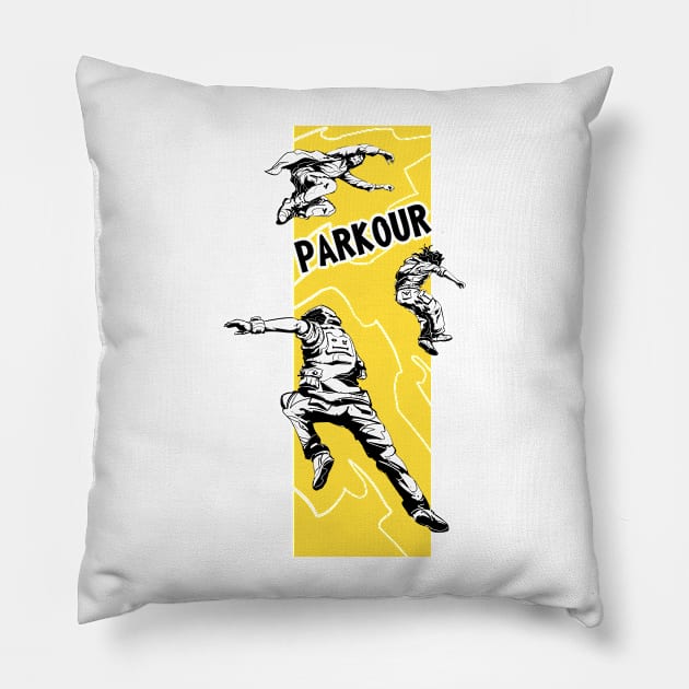 Parkour Pillow by vanpaul54