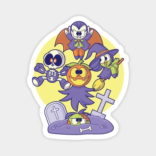 Spooky Halloween Ghoulies Magnet