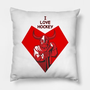 I love hockey Pillow