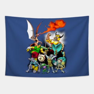 Everquest Character Montage FRONT ONLY Tapestry