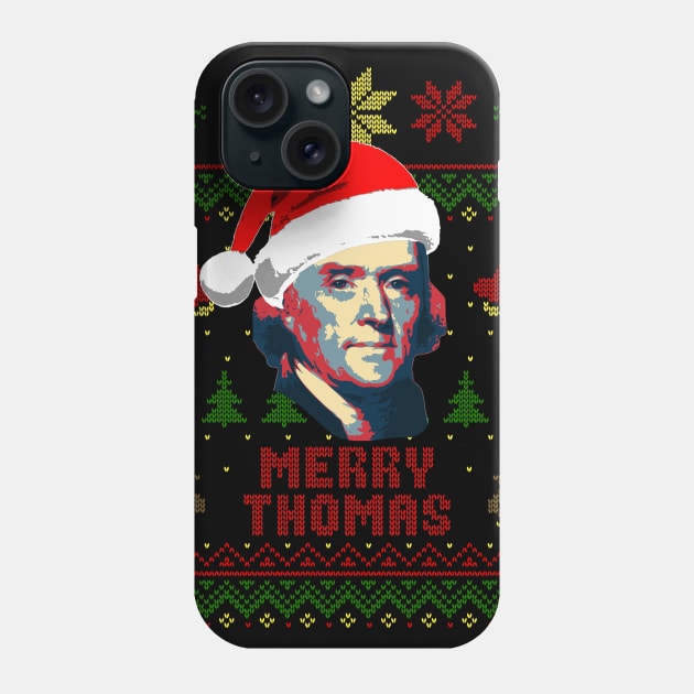Thomas Jefferson Merry Thomas Phone Case by Nerd_art