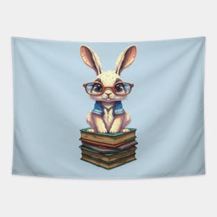 Easter Bunny Book Lover Reader Tapestry