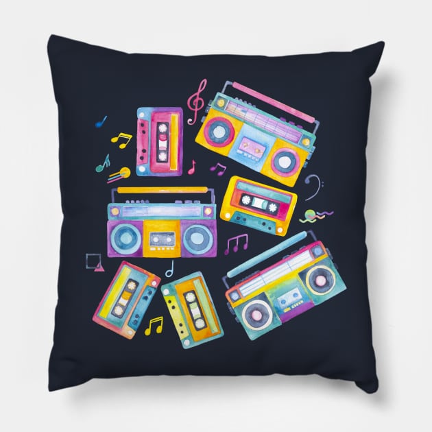 Day Time Disco Pillow by Gingerlique