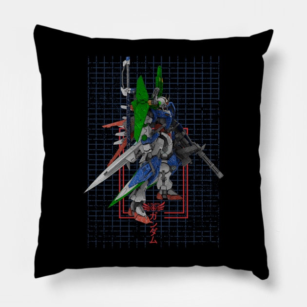 GN-001 Gundam Exia Pillow by gblackid