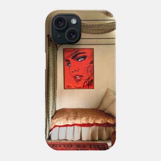 Crimson utopian room Phone Case