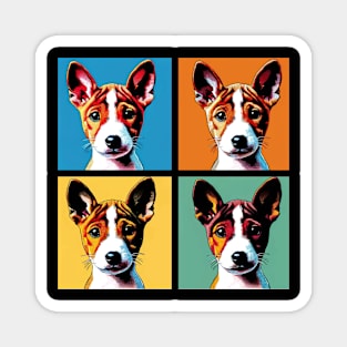 Pop Retro Basenji Art - Cute Puppy Magnet