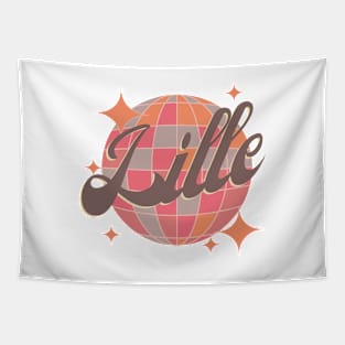 Lille City France Retro Vintage Dance Tapestry