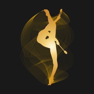 Rhythmic Gymnast with clubs T-Shirt