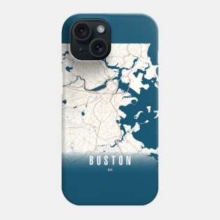 boston city map Phone Case