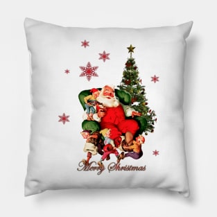 Santas claus wish you a Merry Christmas Pillow