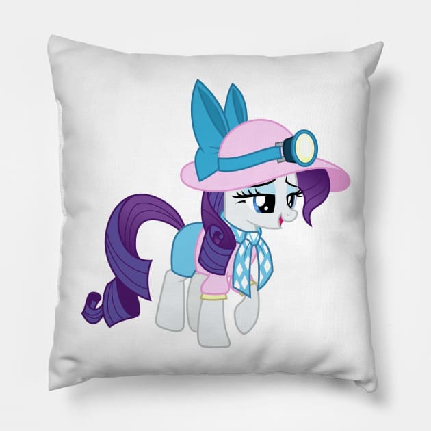 Gem Miner Rarity light off Pillow by CloudyGlow