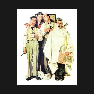 Barbershop Quartet 1936 - Norman Rockwell T-Shirt