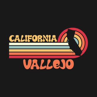 Vallejo Shirt California Sunset 70s 80s Tshirt Surfer Summer Sun Gift Idea Tourist T-Shirt